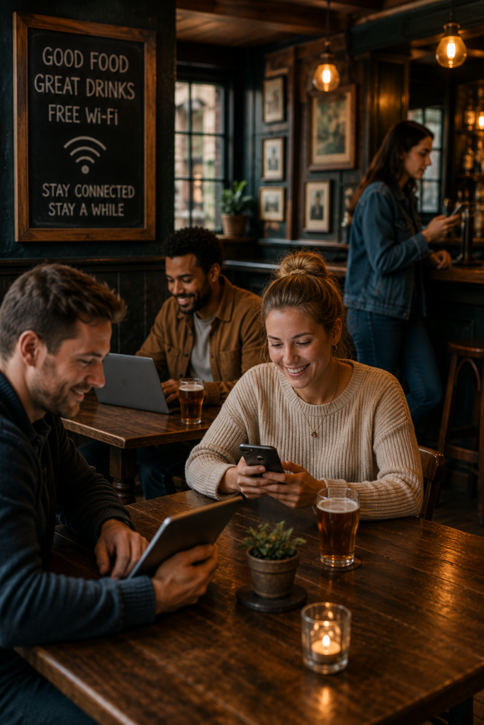 Customers expect wifi in pubs