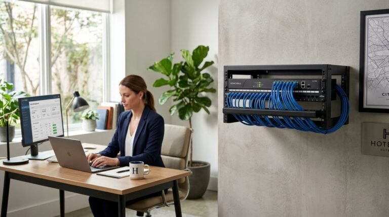 Boutique hotel protected by enterprise network security